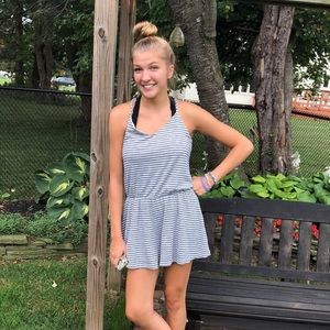 Medium striped romper